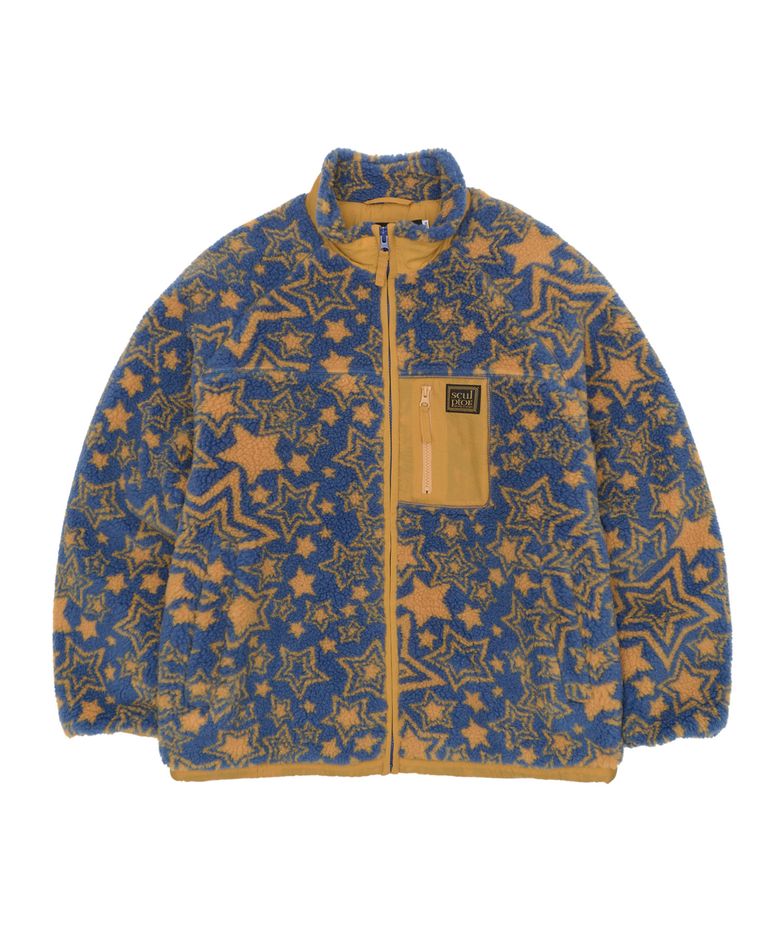 Sundry Color Sherpa Jacket Space Blue