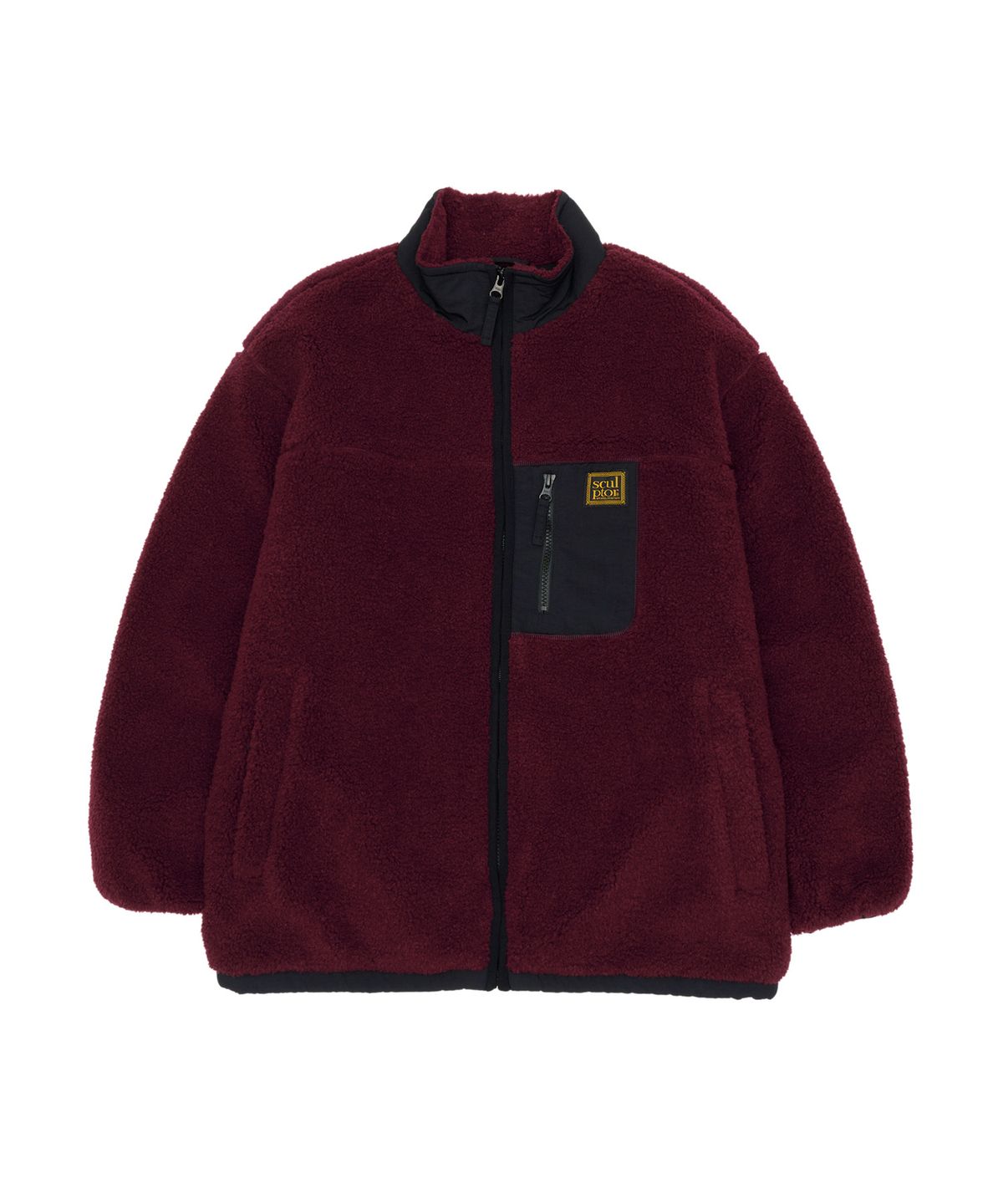 스컬프터(SCULPTOR) Fluffy Sherpa Jacket D.Red