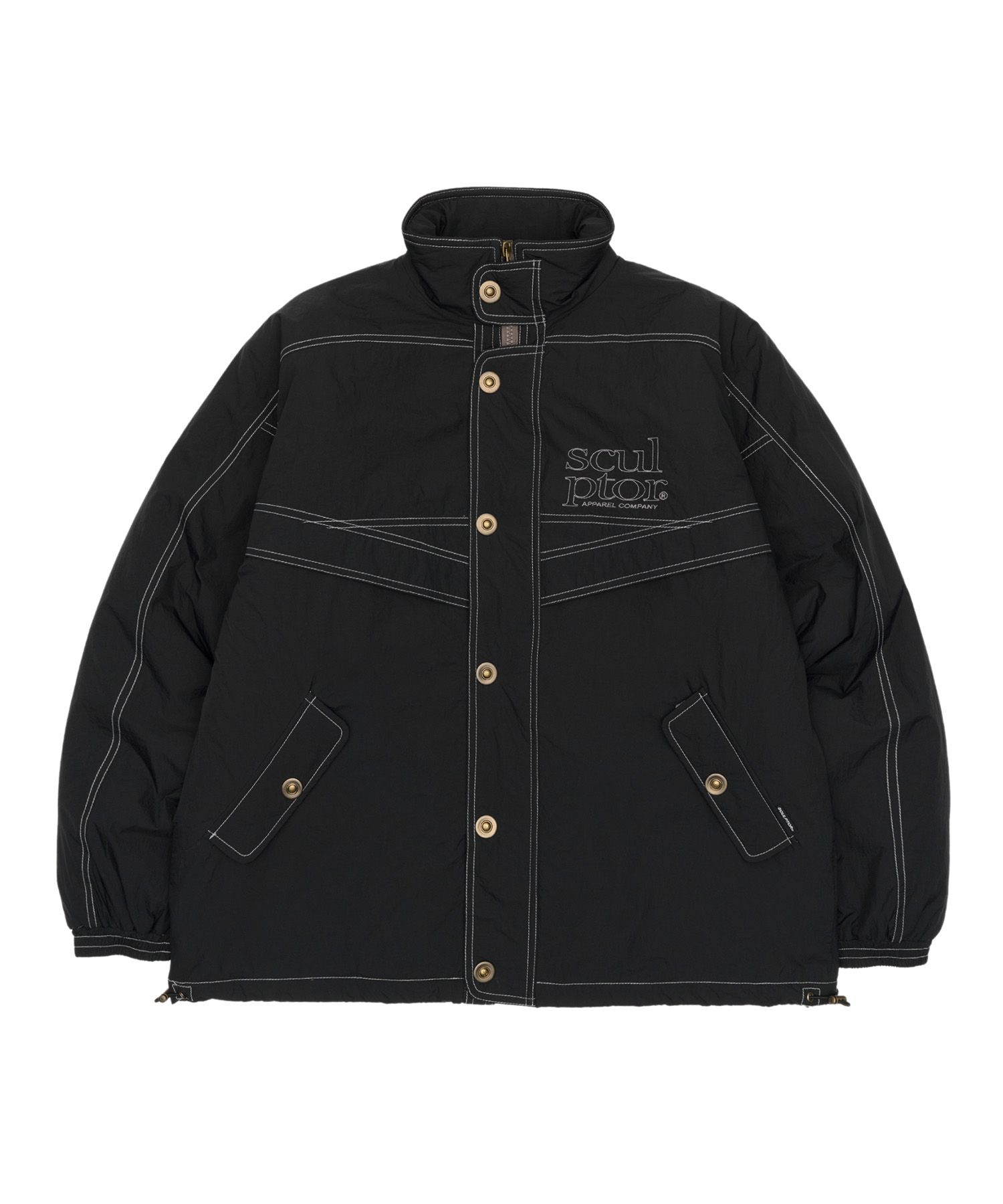 MUSINSA公式 | SCULPTOR Contrast Stitch Work Jacket Black