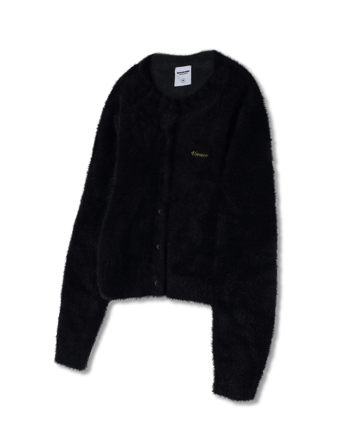 벌스원(VERSE ONE) ROUND NECK CARDIGAN BLACK(FOR WOMEN)