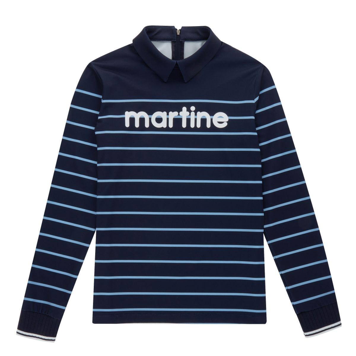 마틴골프(MARTINE GOLF) Comfy Stripe T-Shirts_Navy