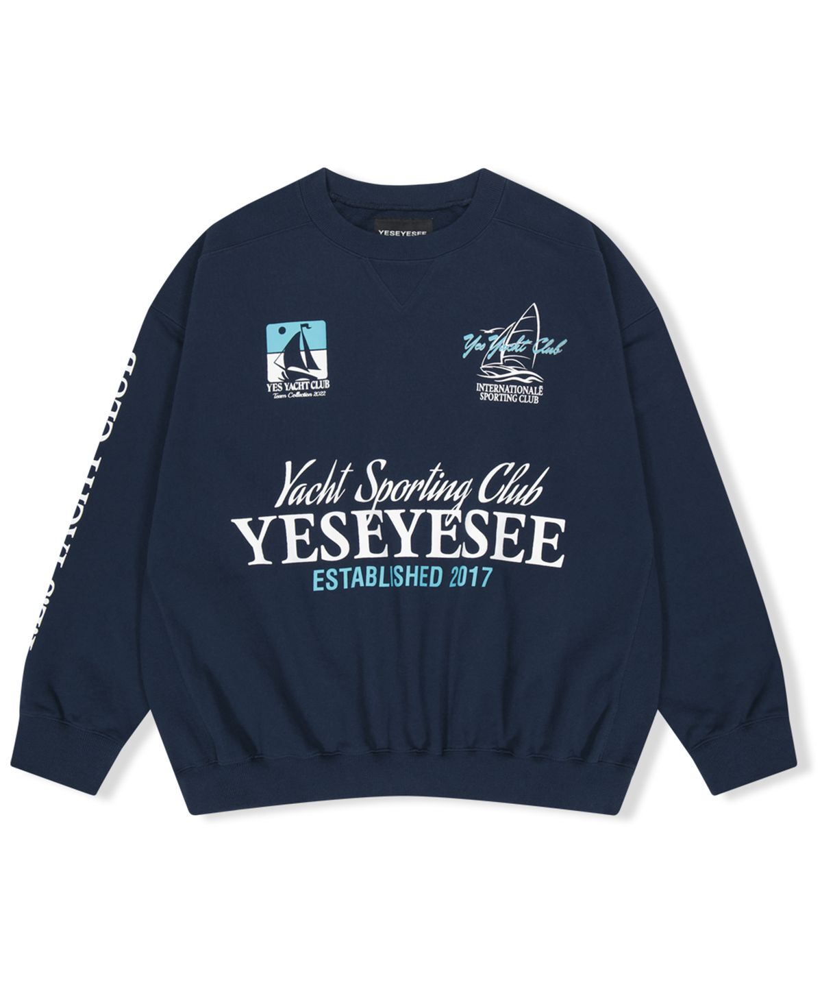 예스아이씨(YESEYESEE) Y.E.S Yacht Sweatshirt Navy