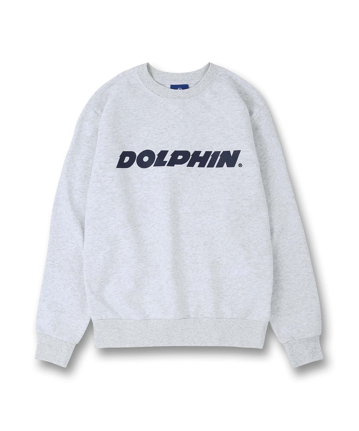 돌핀웨이브어패럴(DOLPHIN WAVE APPAREL) 돌핀 어센틱 로고 맨투맨 쿨그레이