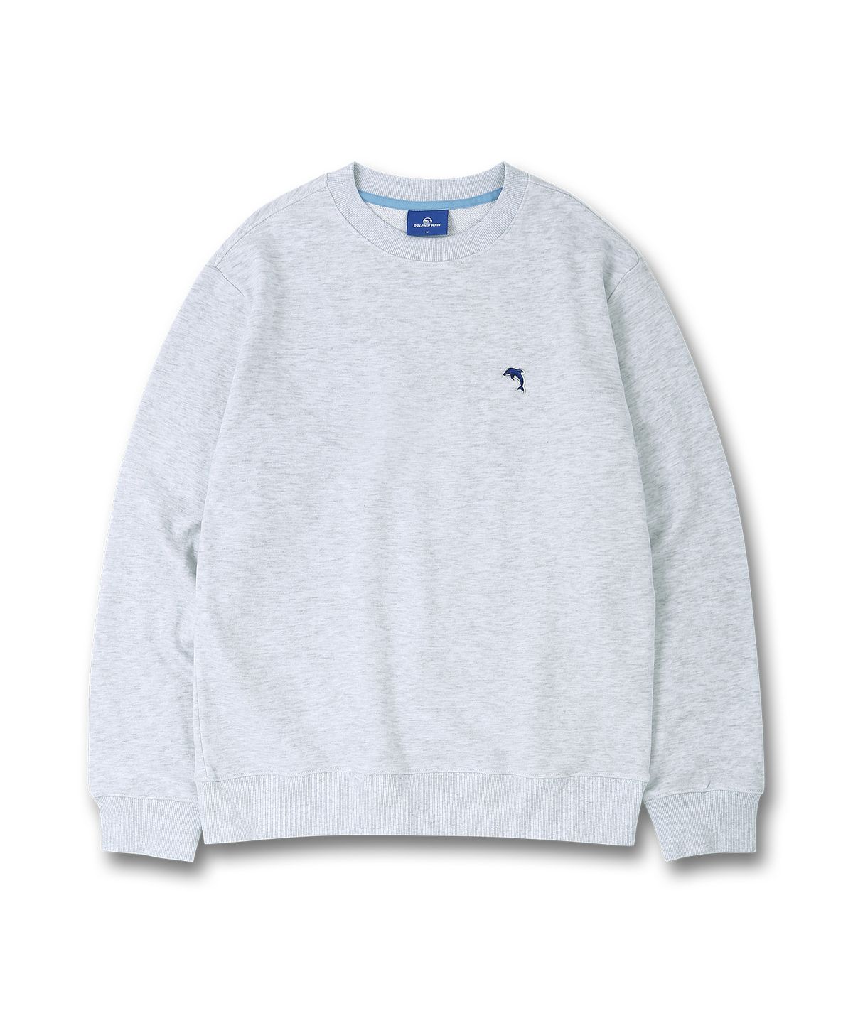 돌핀웨이브어패럴(DOLPHIN WAVE APPAREL) 돌고래 와펜 맨투맨 쿨그레이