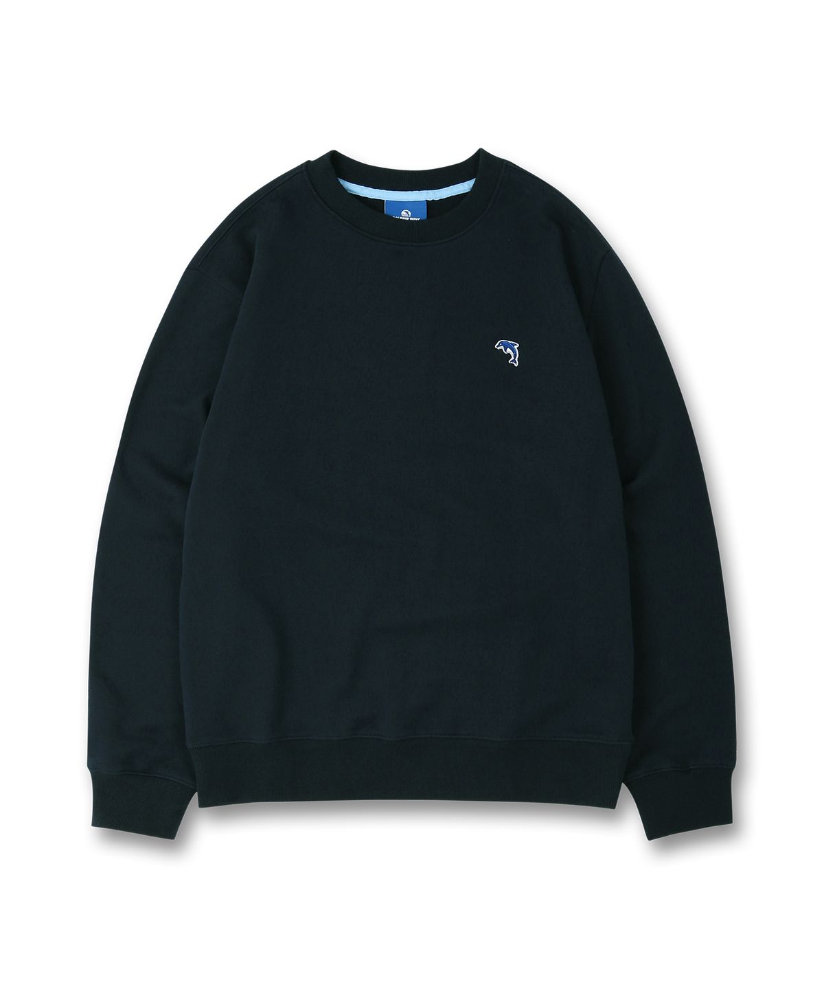 돌핀웨이브어패럴(DOLPHIN WAVE APPAREL) 돌고래 와펜 맨투맨 네이비