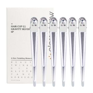 국내생산 자국 없는 집게핀 대 실버 6P