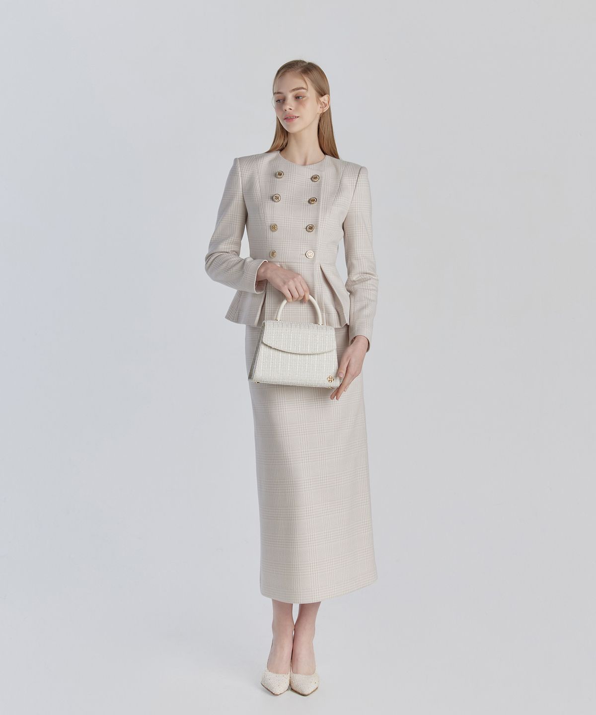 그레이스유(GRACE U) Erica Skirt (Beige)