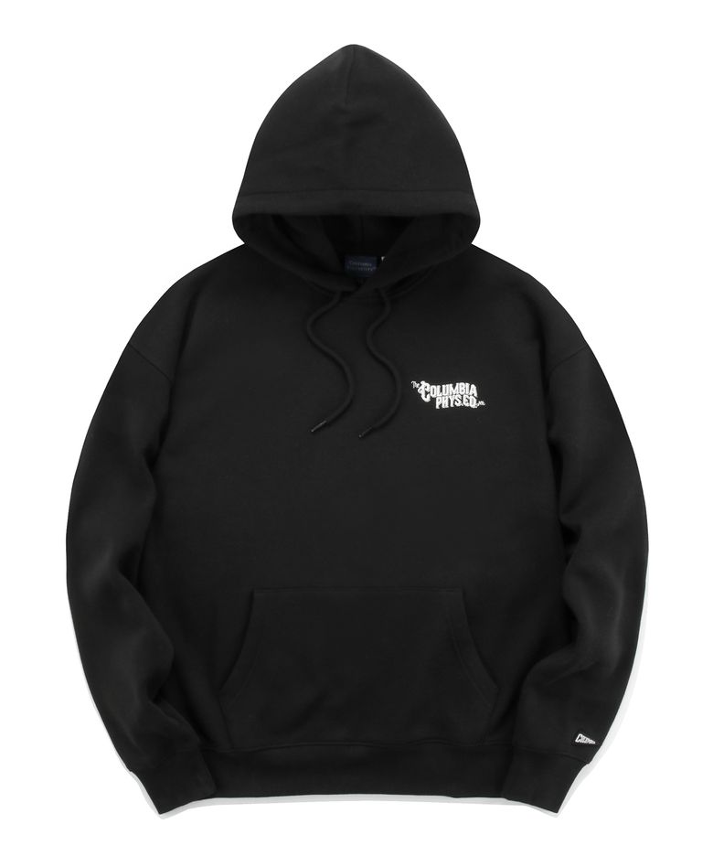 CU PHYS.ED. LOGO FLEECE HOODY 블랙