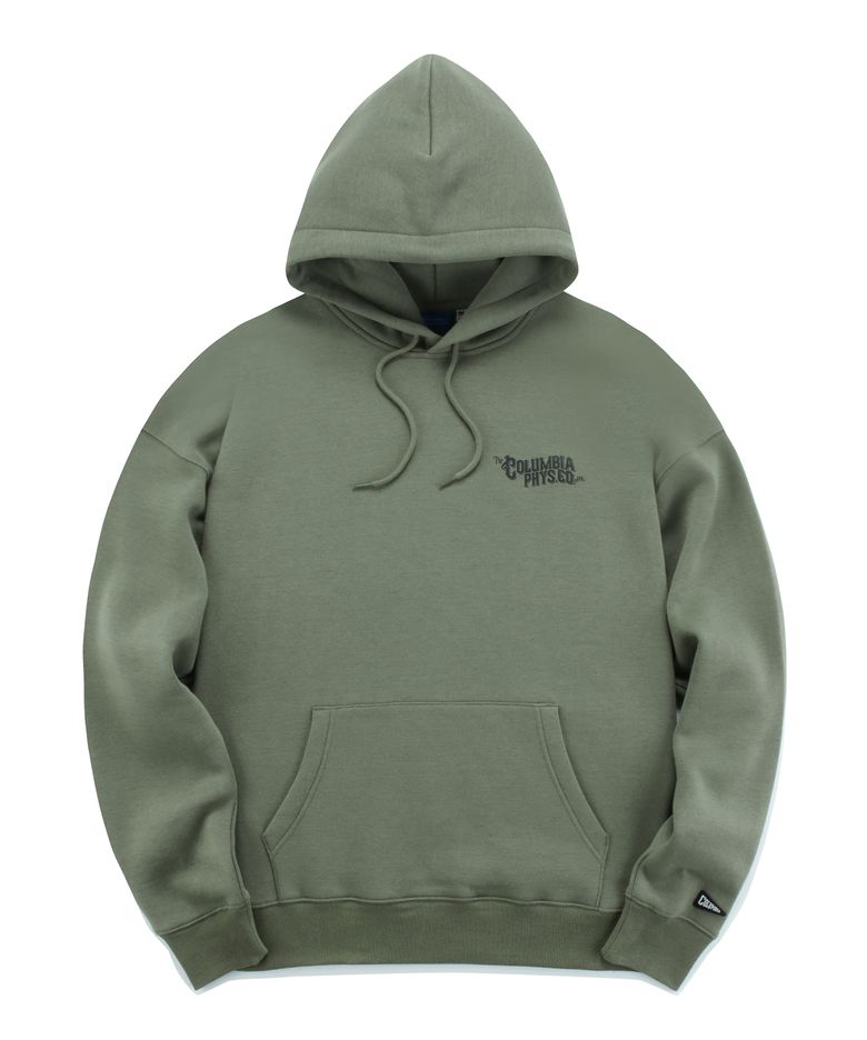 CU PHYS.ED. LOGO FLEECE HOODY 카키