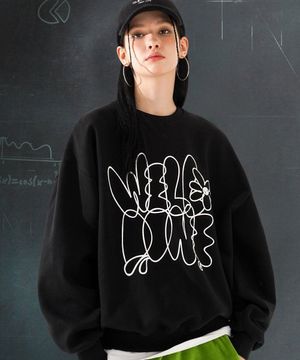 웰던 맨투맨 블랙 STMT3466