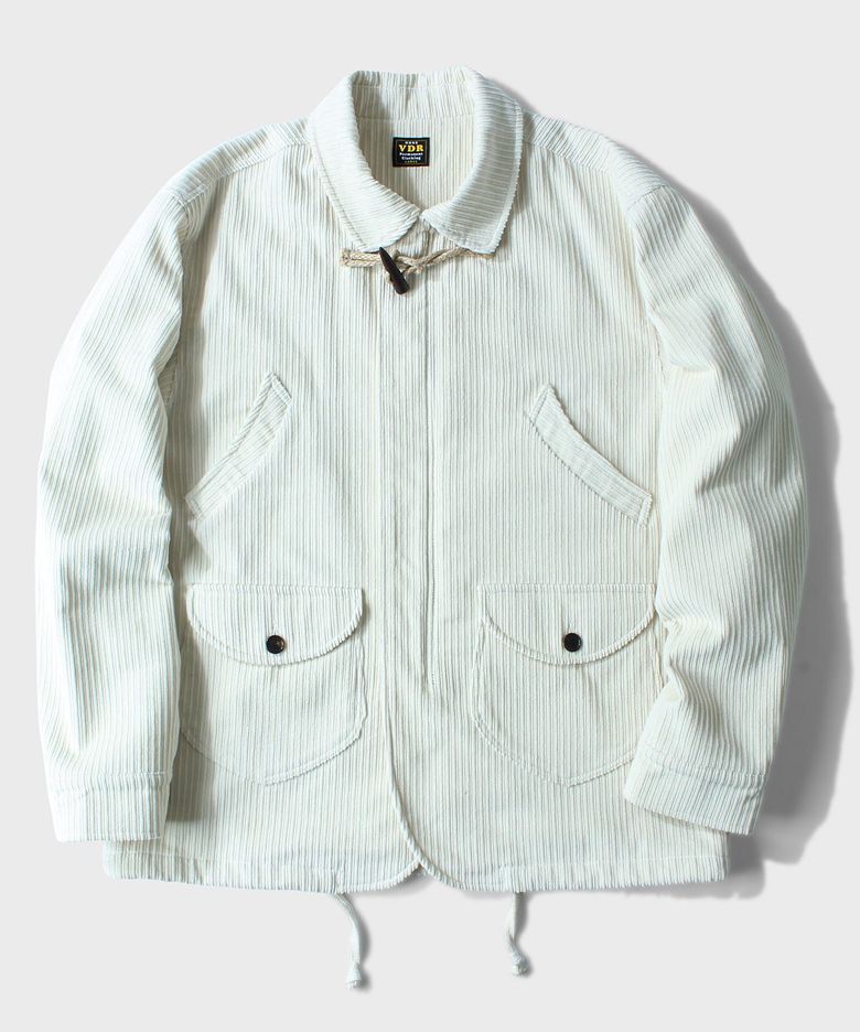 CORDUROY TOGGLE 4POCKET JACKET [Snow White]