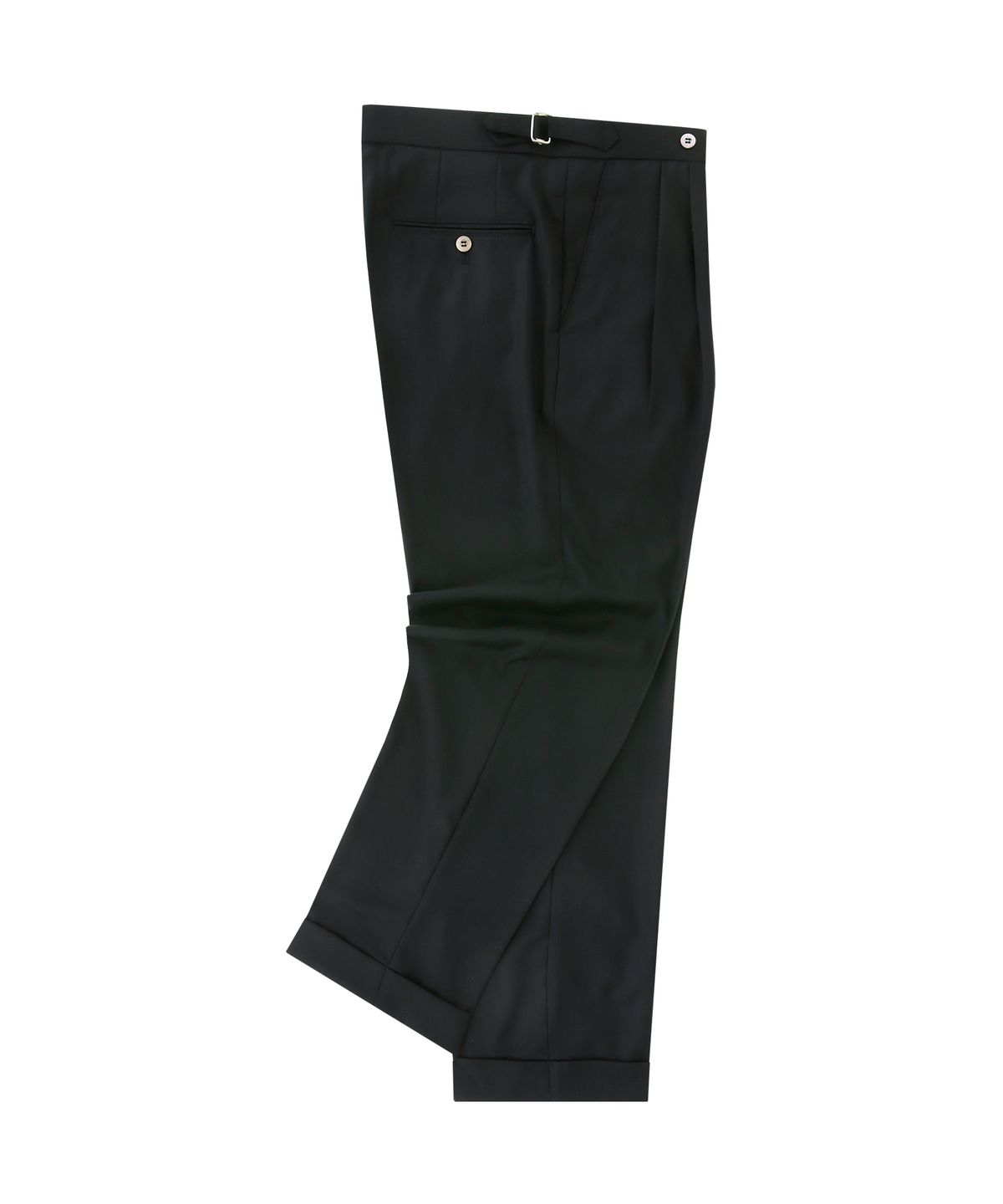 벨리프(BELLIEF) [Easy line] Two tuck Easy Trousers (Black)