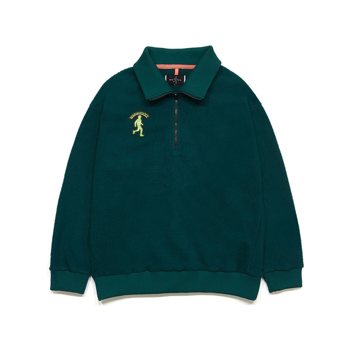 브라이언베리(BRIAN BERRY) ZALMON FLEECE TEE_D/GREEN
