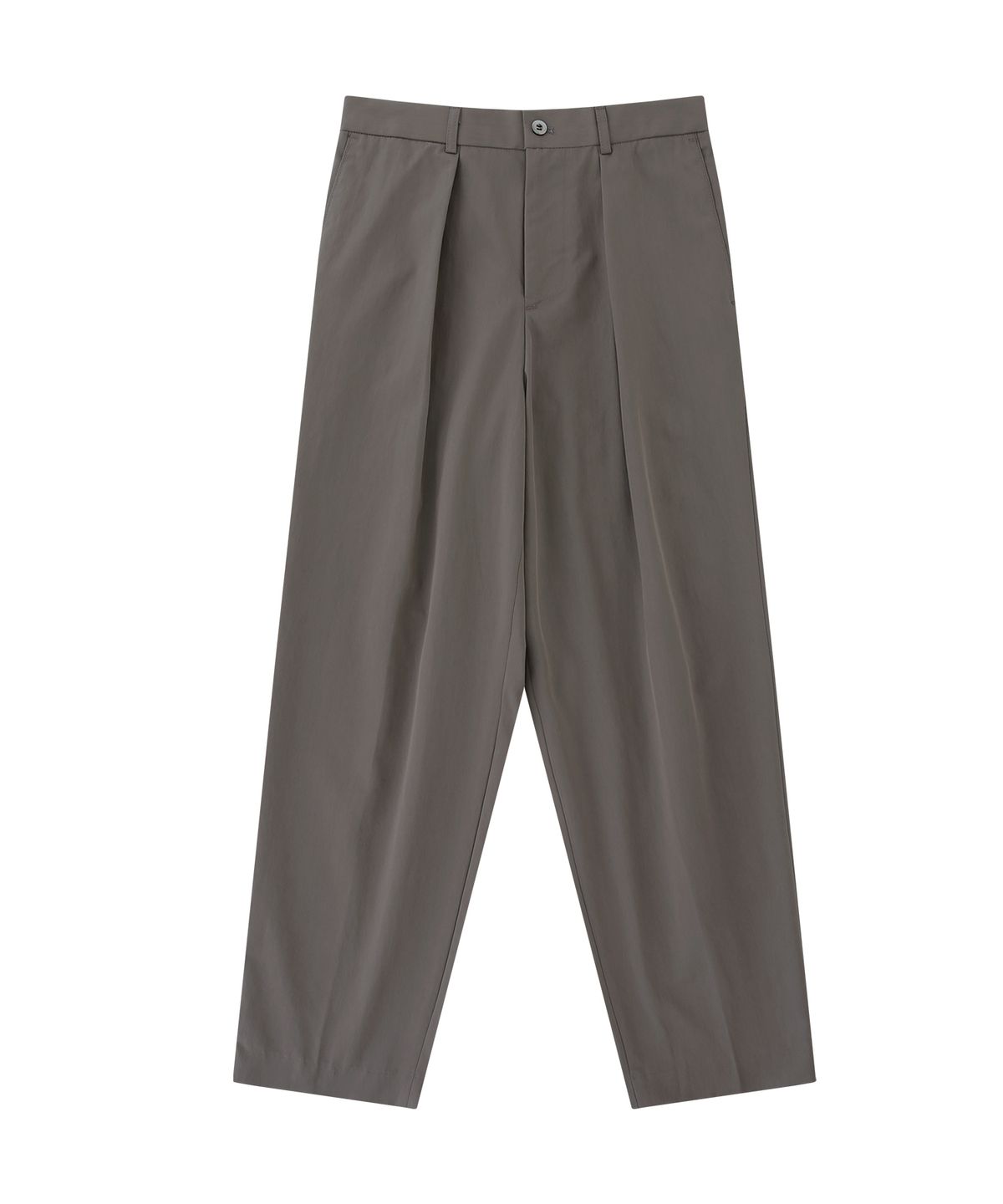 벨리프(BELLIEF) [Easy line] 1Pleats banding chino (cocoa)