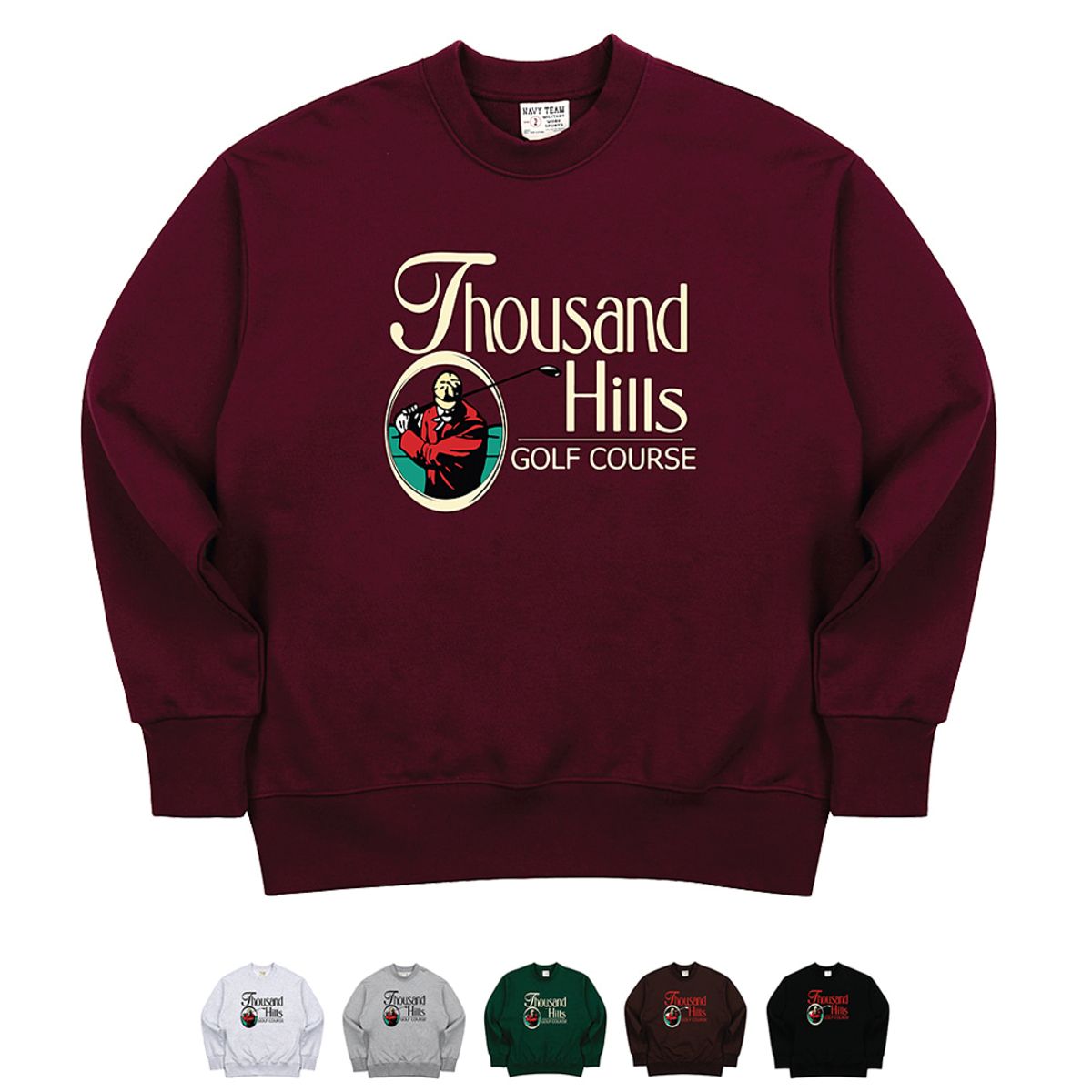 네이비팀(NAVYTEAM) V2.NTV-Thousand Hills Golf Course SWEAT SHIRT