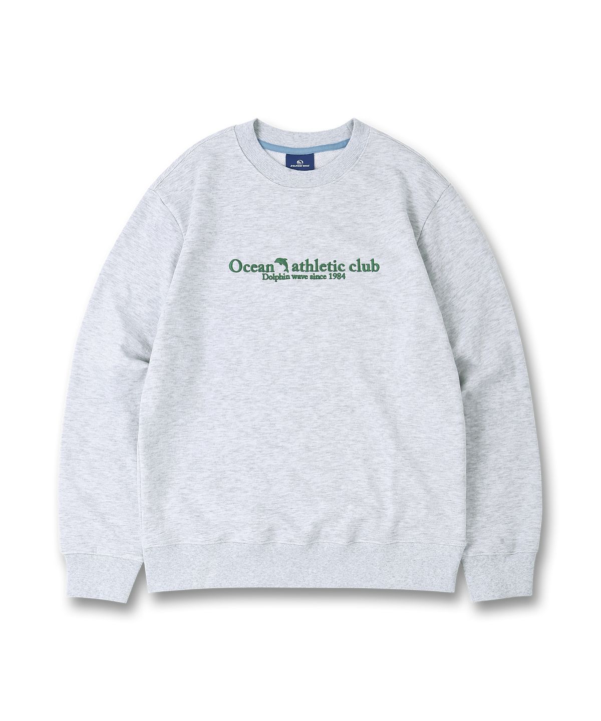 돌핀웨이브어패럴(DOLPHIN WAVE APPAREL) 돌핀 애슬레틱 클럽 맨투맨 쿨그레이