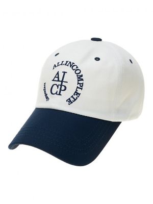 라운드 로고 볼캡 (네이비&화이트)