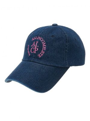 라운드 로고 볼캡 (진청)