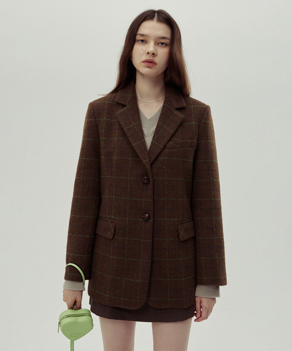 ★正規品★SINOON★VINTAGE CHECK BLAZER★ビンテージブレザー★ MUSINSA | SINOON VINTAGE CHECK BLAZER