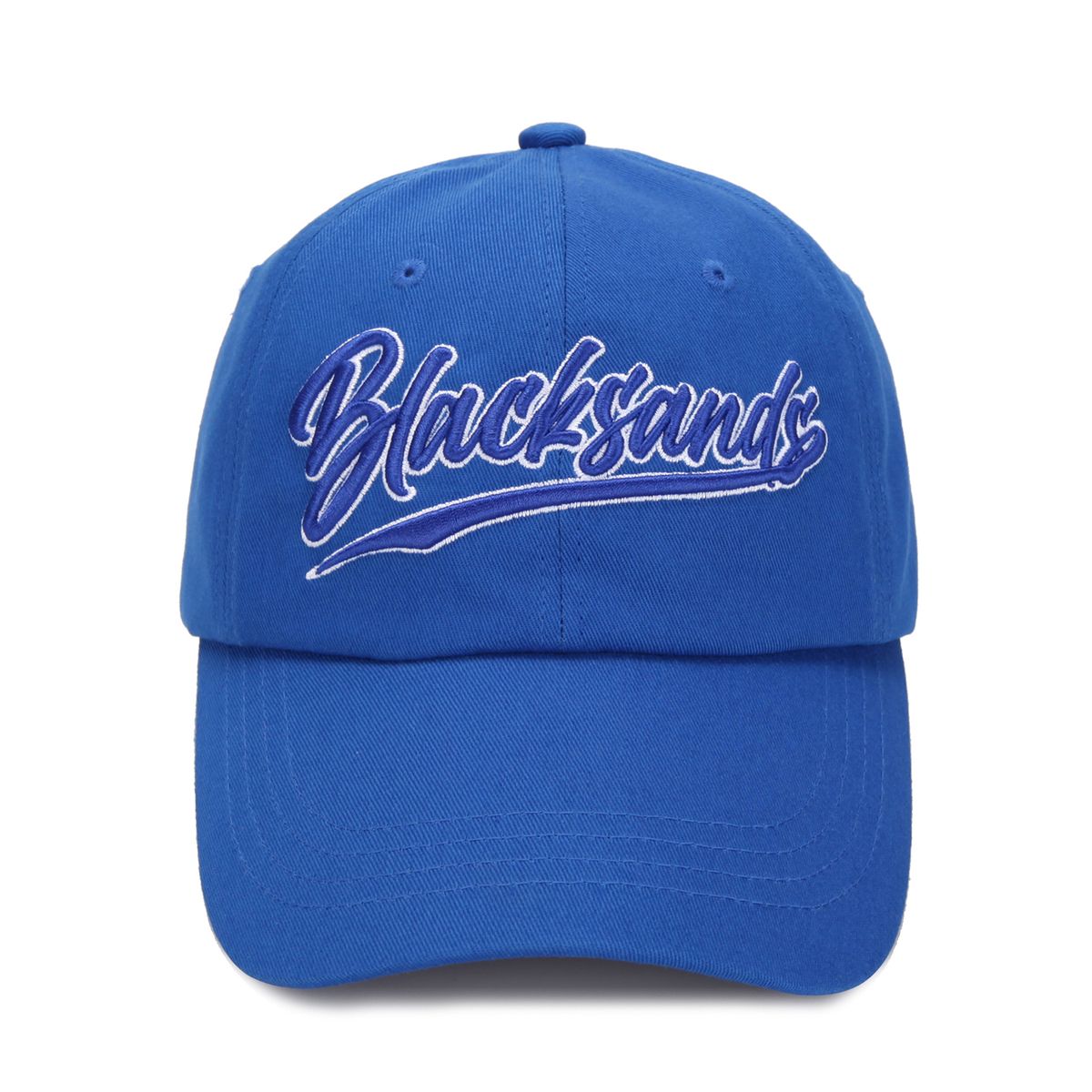 블랙샌즈(BLACK SANDS) 스탠다드 불륨 자수 볼캡_블루