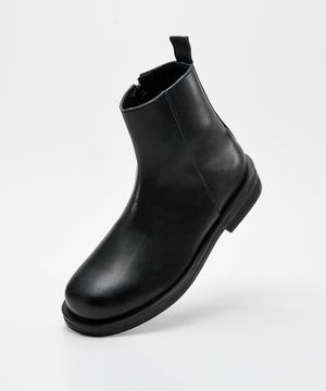 4cm 소가죽 볼드 스퀘어토 지퍼부츠 에이든(CR0061)