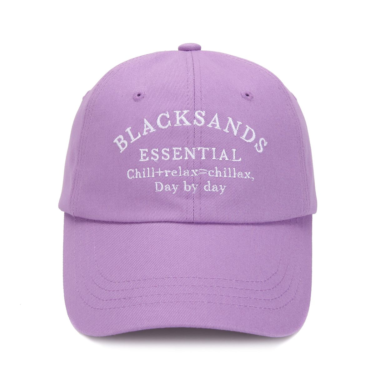 블랙샌즈(BLACK SANDS) 칠랙스 에센셜 자수 볼캡_라이트퍼플