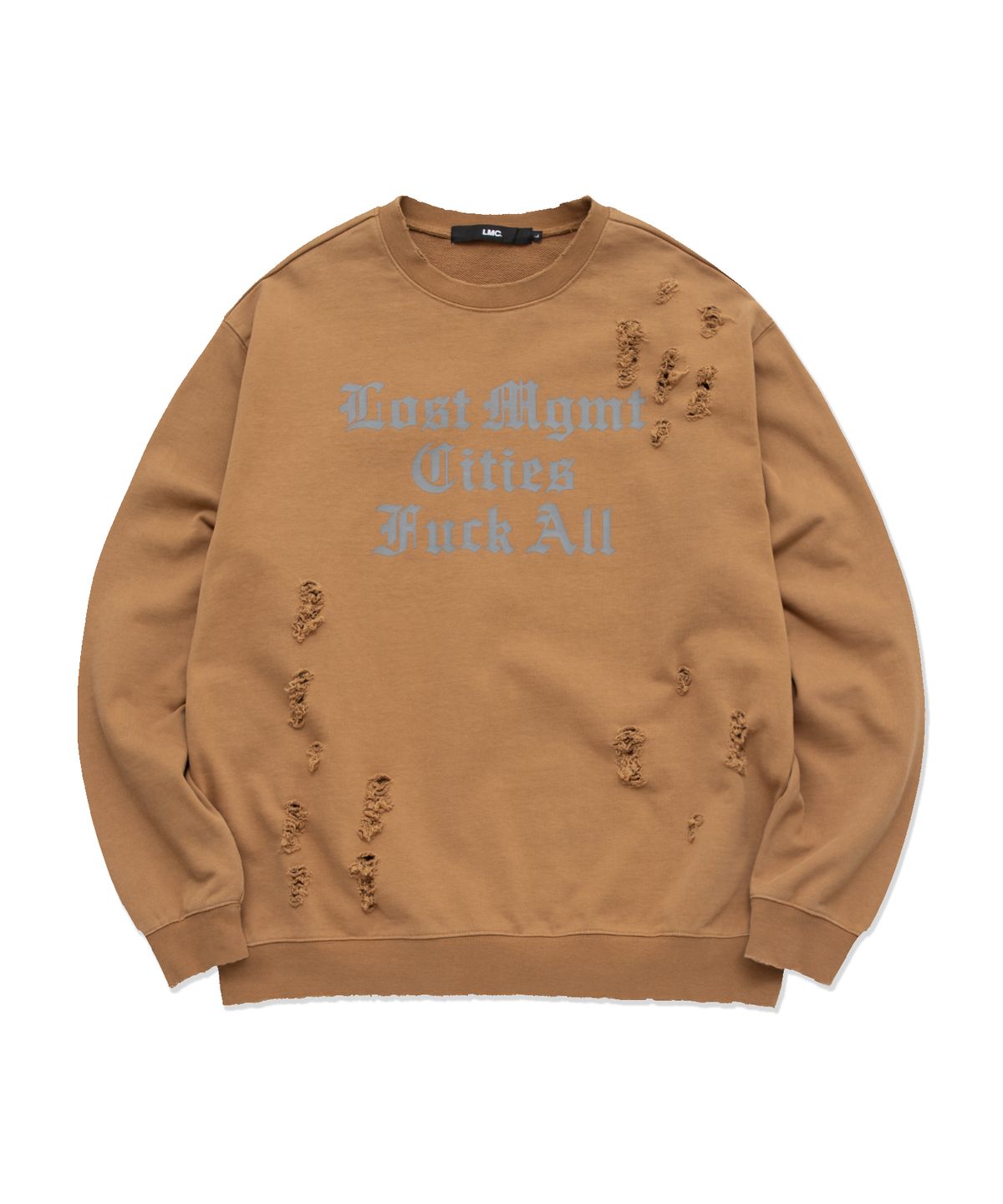 엘엠씨(LMC) LMC DISTRESSED EDGE F ALL SWEATSHIRT camel