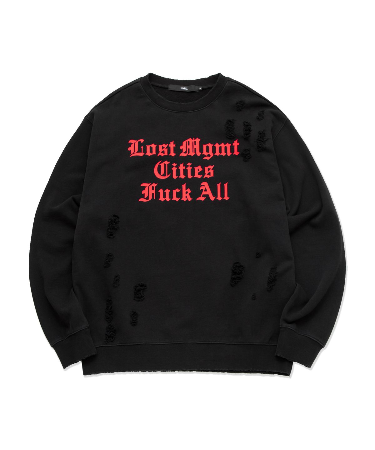 엘엠씨(LMC) LMC DISTRESSED EDGE F ALL SWEATSHIRT black