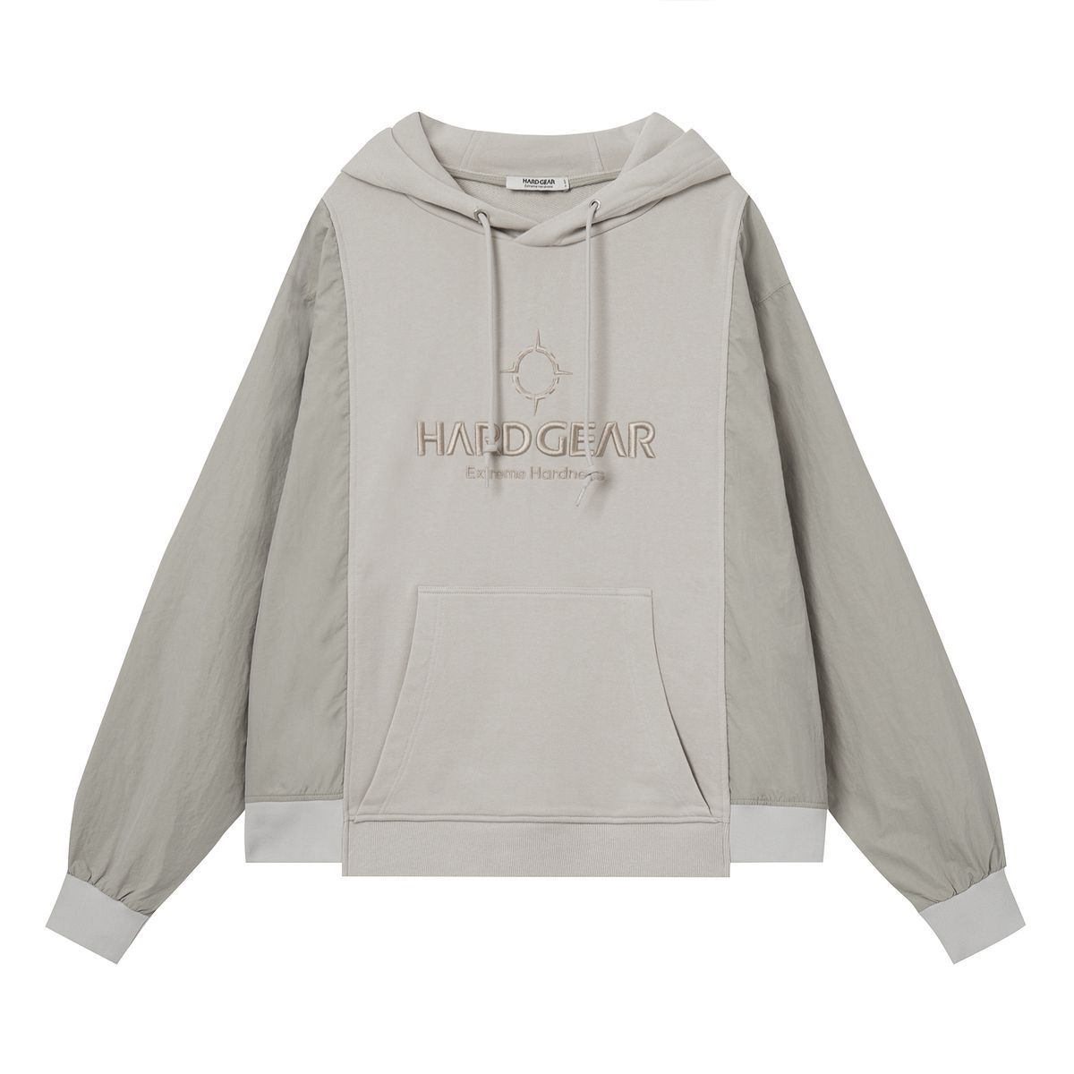 하드기어 어패럴(HARDGEAR APPAREL) 나일론 블록 후디 베이지