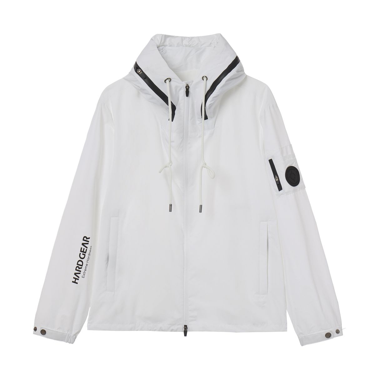 하드기어 어패럴(HARDGEAR APPAREL) 후디드 윈드브레이커 화이트