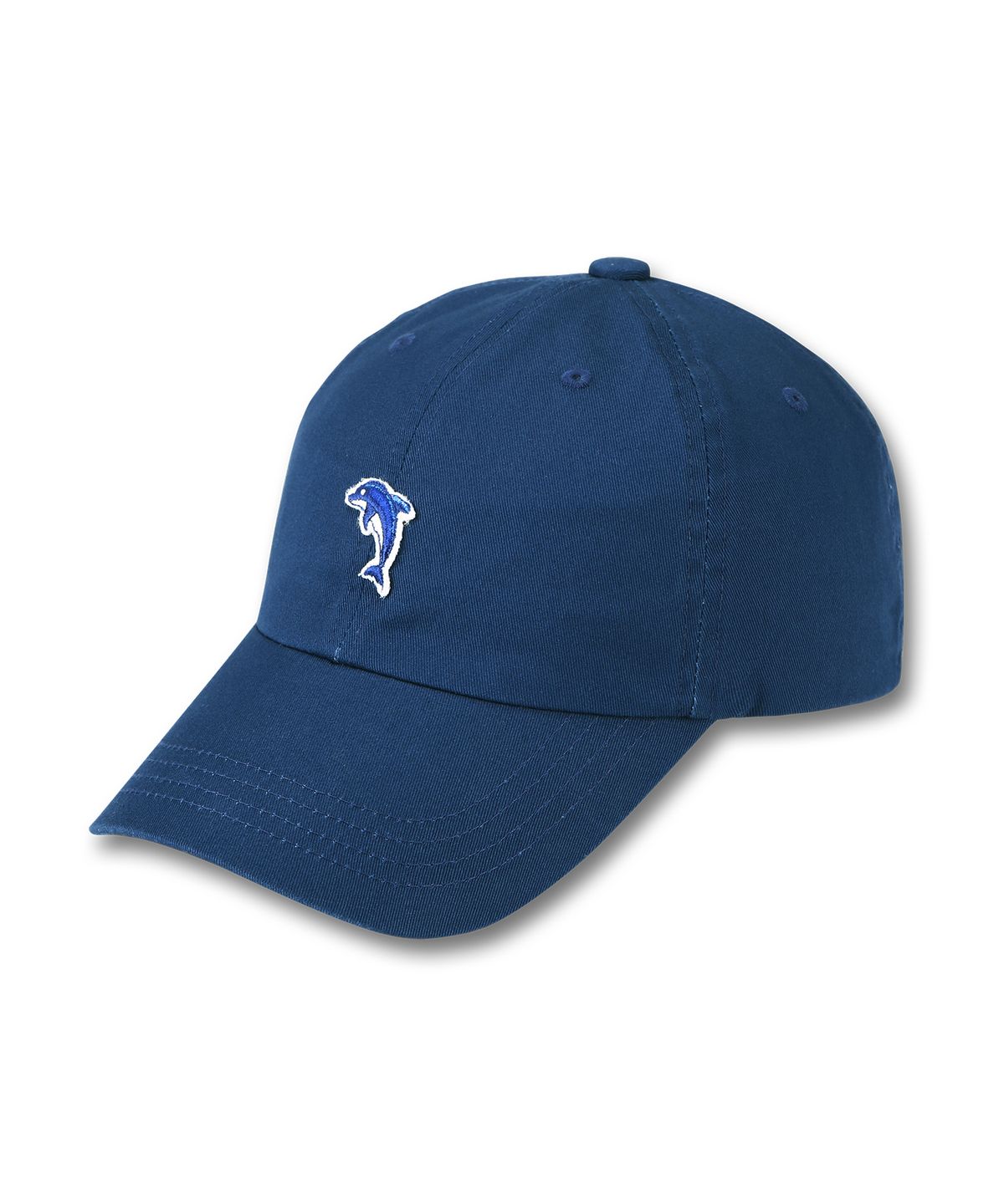 돌핀웨이브어패럴(DOLPHIN WAVE APPAREL) 돌핀 미니자수볼캡  딥블루