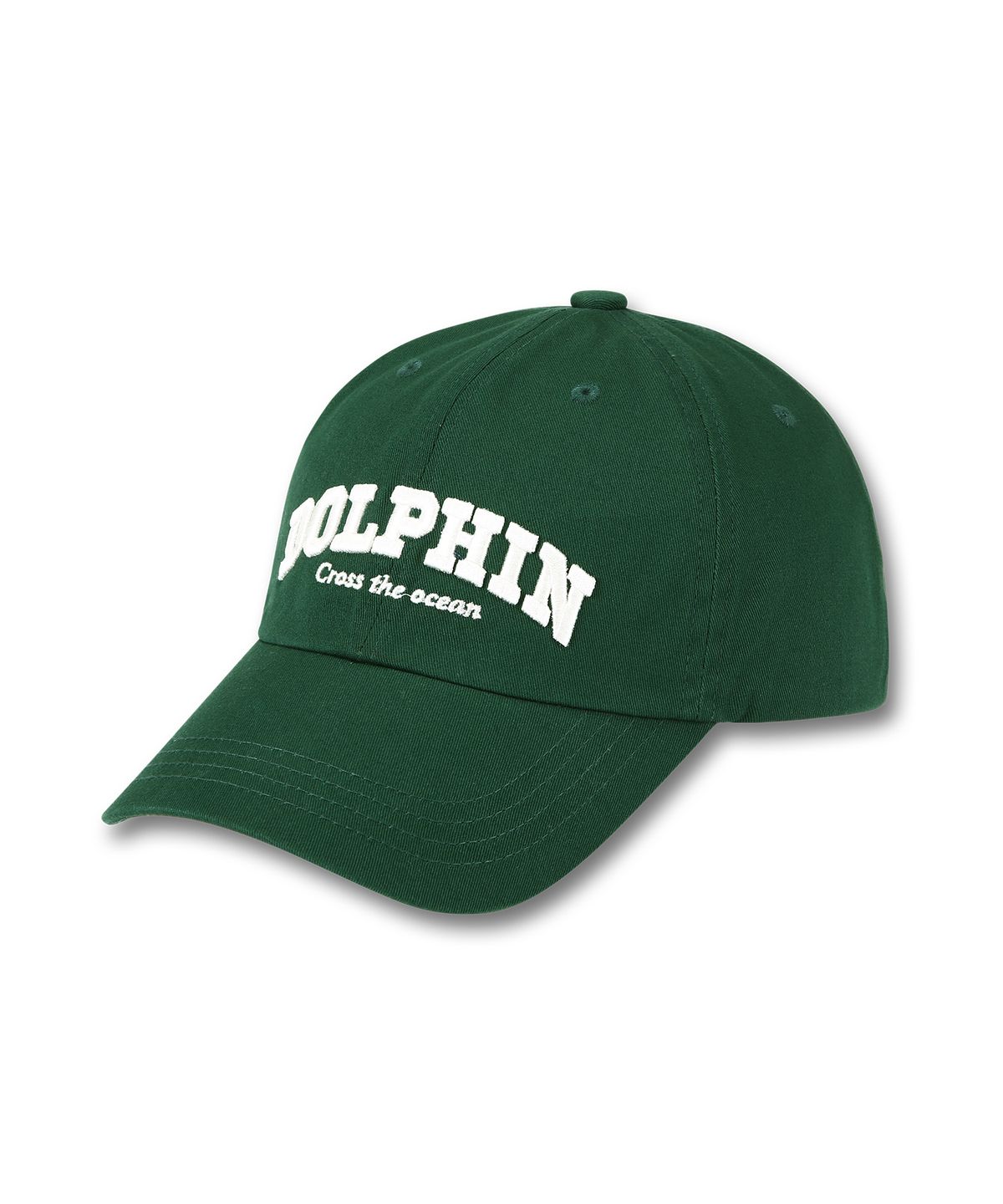 돌핀웨이브어패럴(DOLPHIN WAVE APPAREL) 돌핀 어센틱 로고 볼캡 딥그린