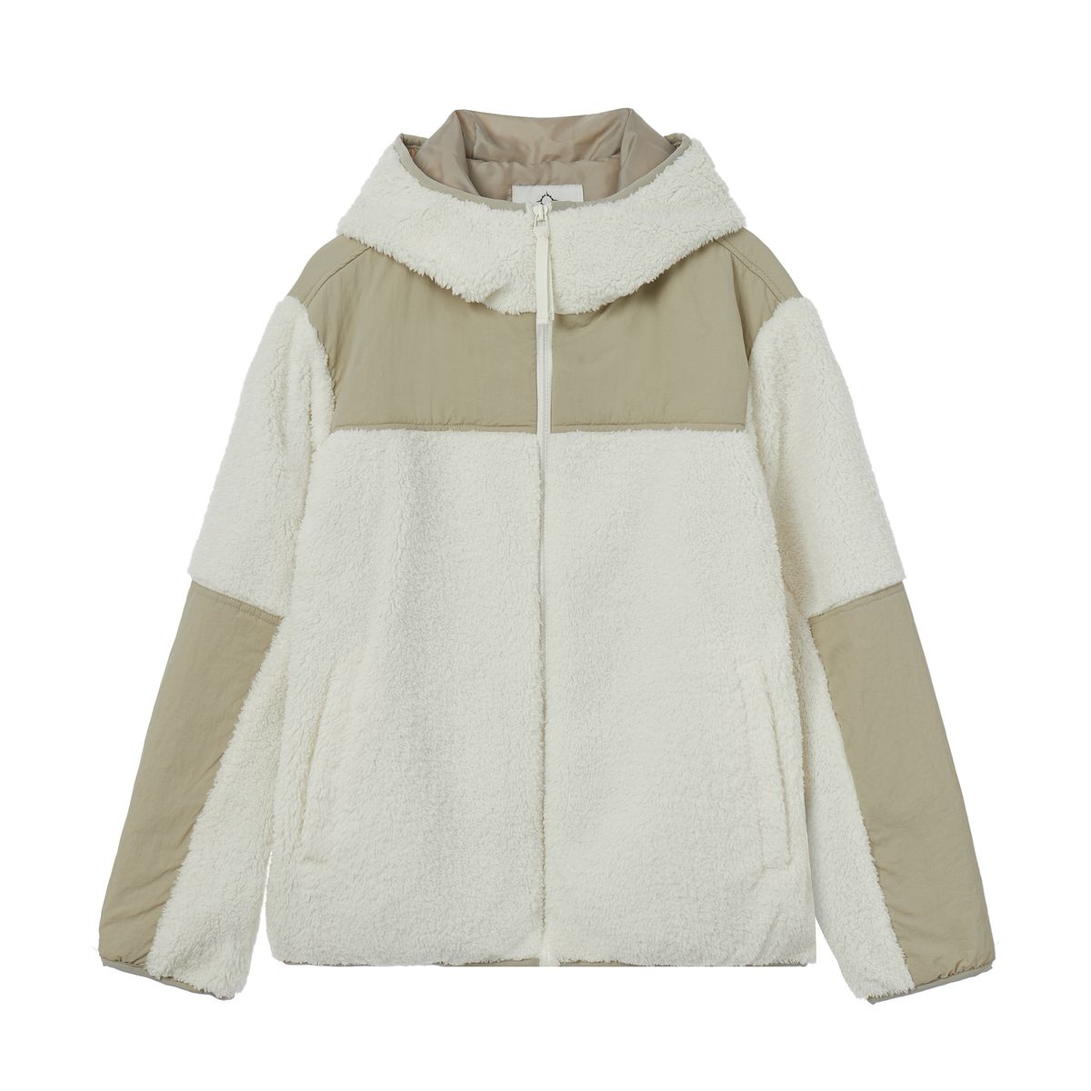 하드기어 어패럴(HARDGEAR APPAREL) 플리스 집 후디 아이보리