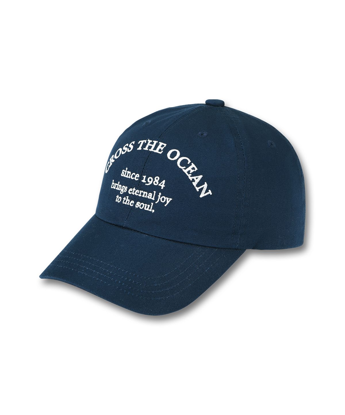 돌핀웨이브어패럴(DOLPHIN WAVE APPAREL) 돌핀 레터링 볼캡 네이비