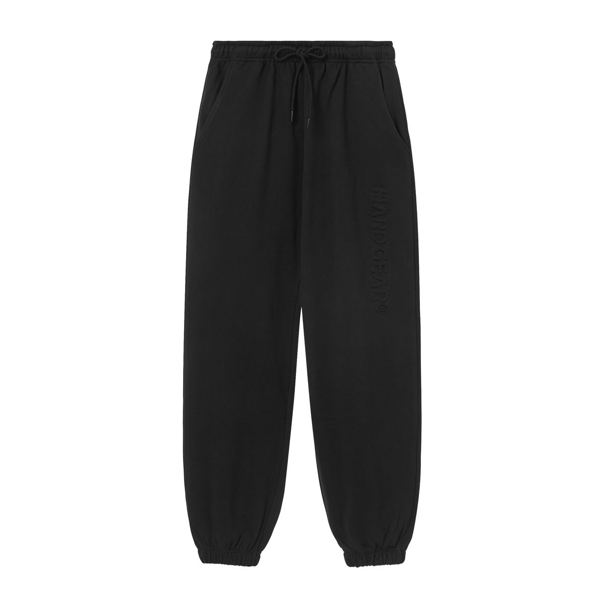 하드기어 어패럴(HARDGEAR APPAREL) 엠보 조거 블랙