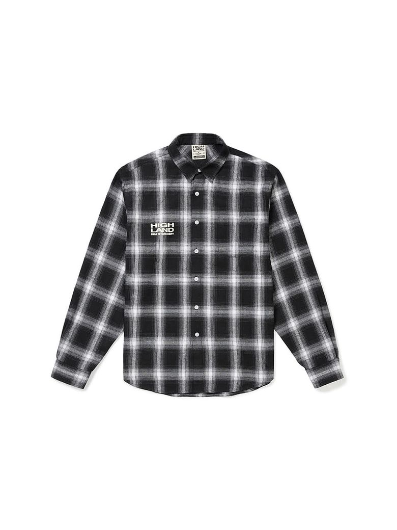 Graphic Checkered Shirt Black