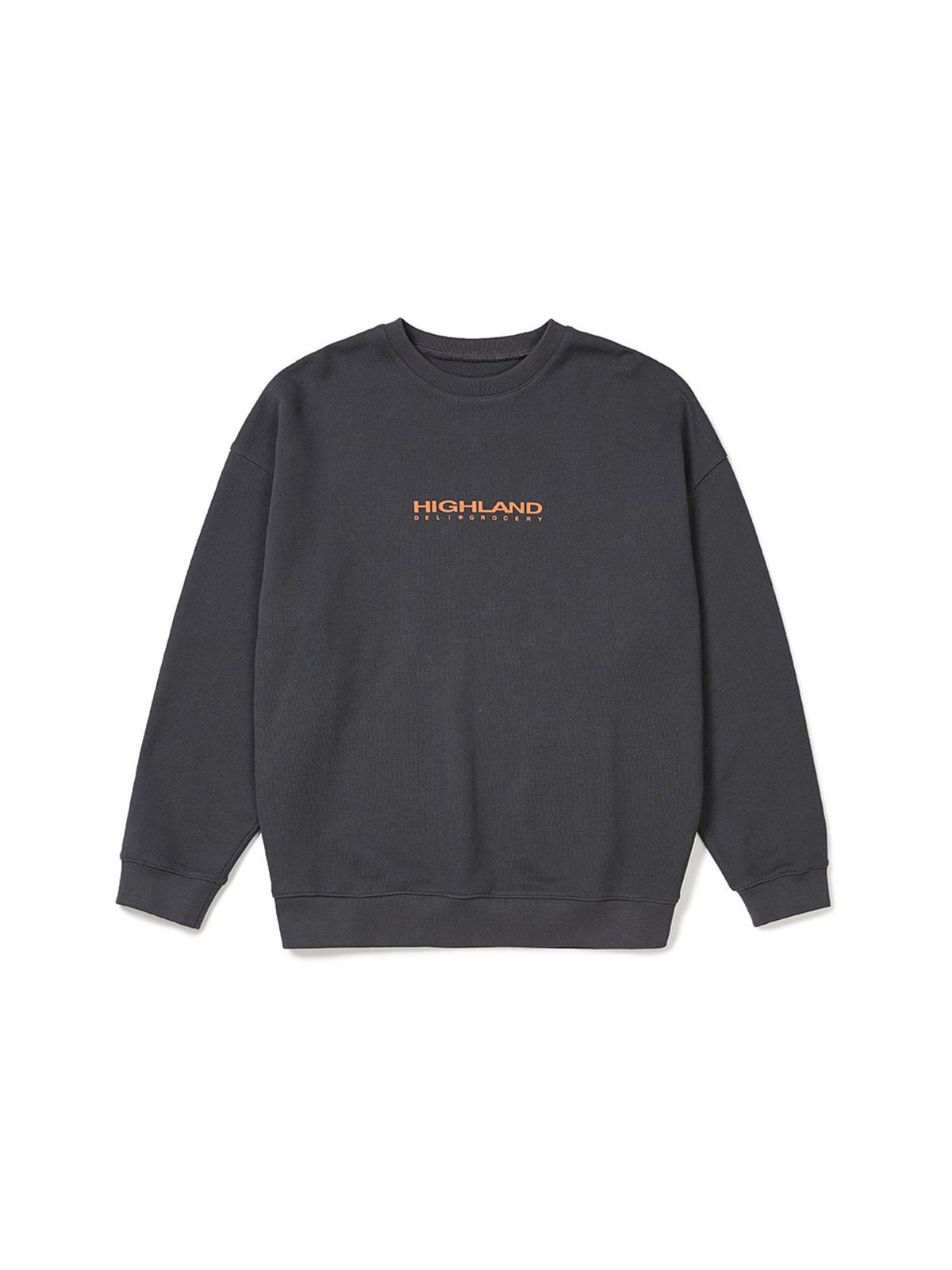 하이랜드 델리 앤 그로서리(HIGHLAND DELI AND GROCERY) Stamp Sweatshirts  Charcoal