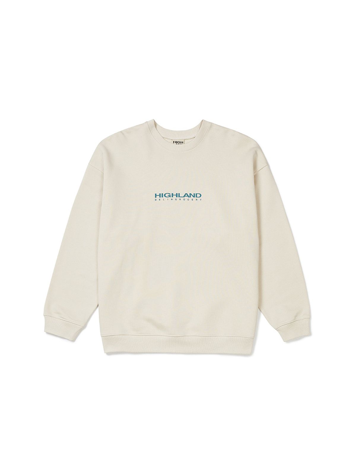 하이랜드 델리 앤 그로서리(HIGHLAND DELI AND GROCERY) Stamp Sweatshirts  Cream