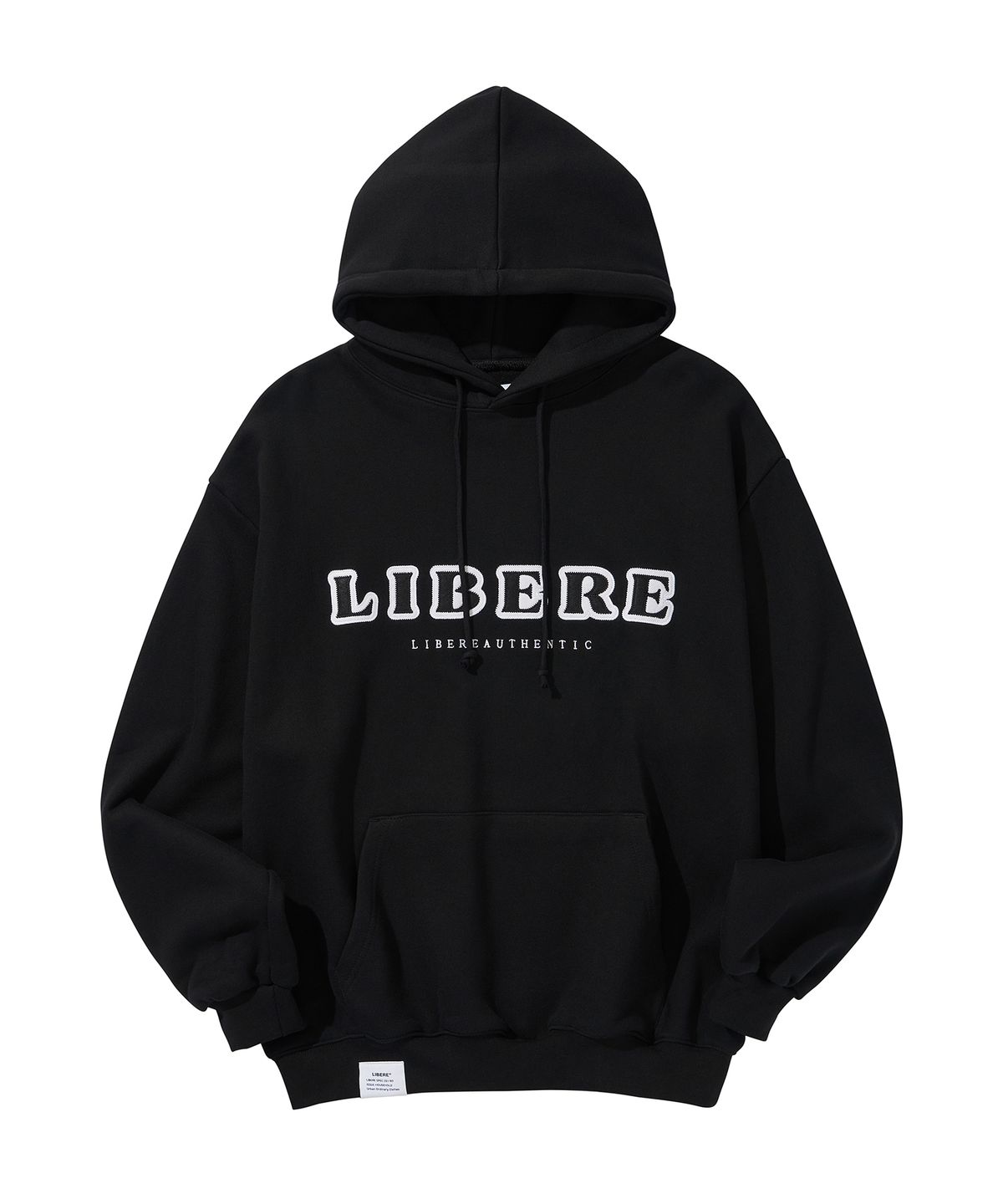 리베레(LIBERE) LOGO HOODIE / BLACK