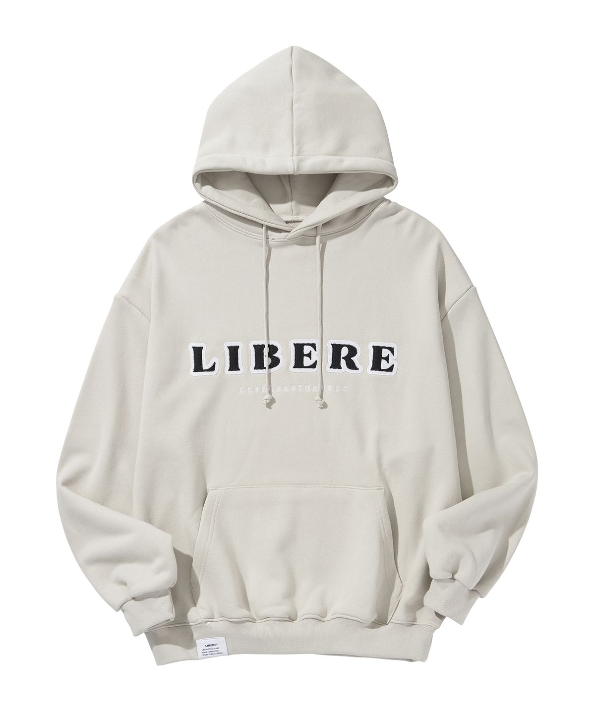 리베레(LIBERE) LOGO HOODIE / LIGHT GRAY