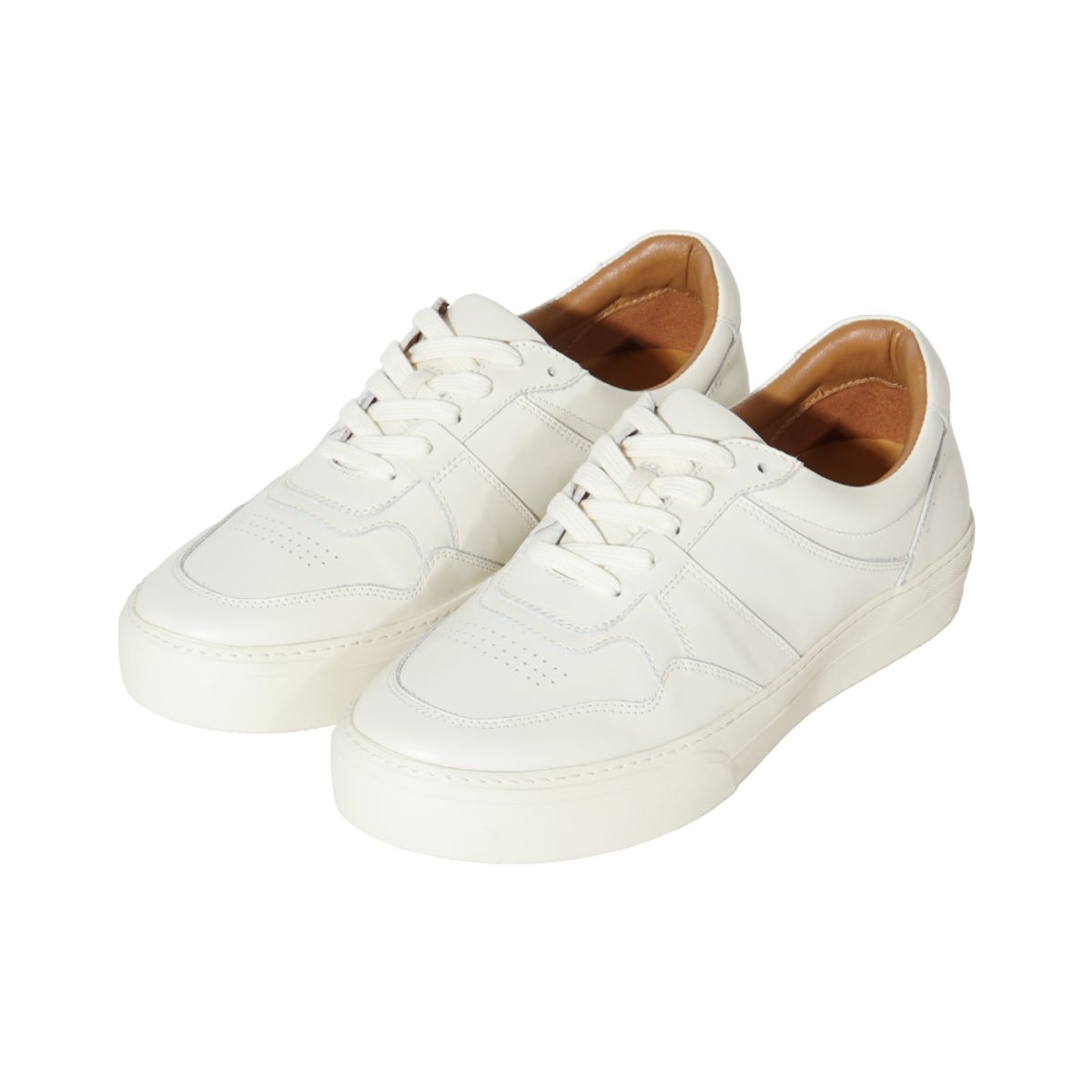 길프(GUILF) Chester Retro Sneakers in Kipskin Ivory