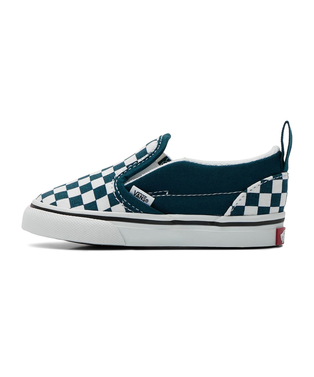 반스 키즈(VANS KIDS) 슬립온 V 토들러 - (체커보드) 딥틸