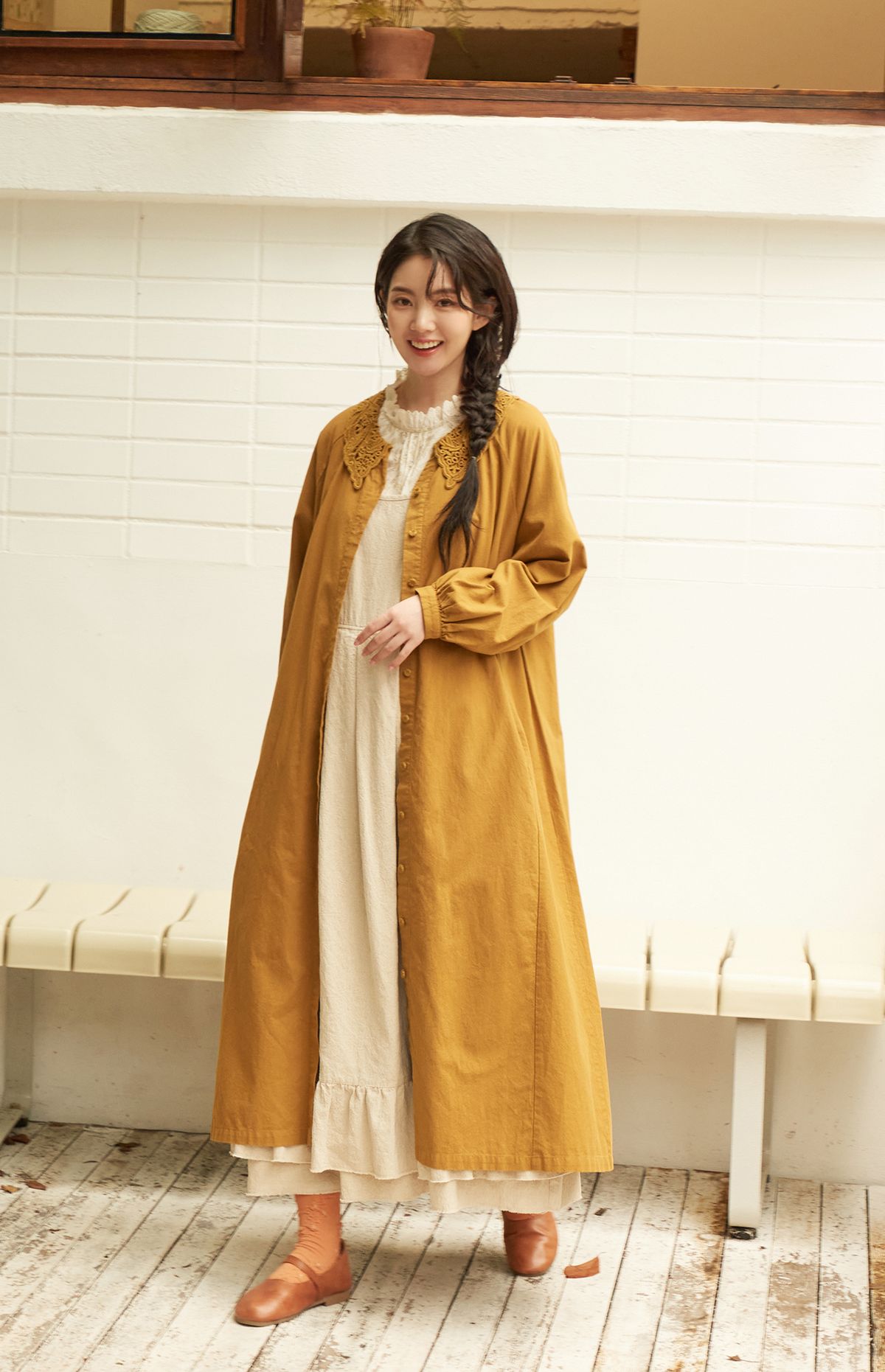 스타일바이미인(STYLEBYMIIN) 오프닝면롱원피스