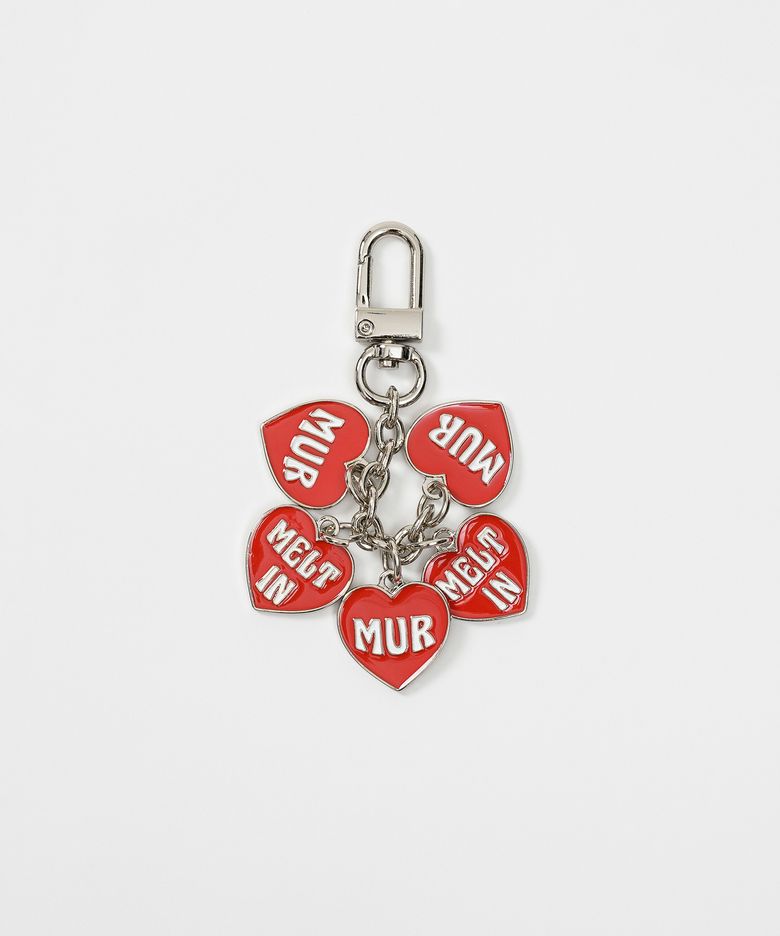 Melting heart keyring