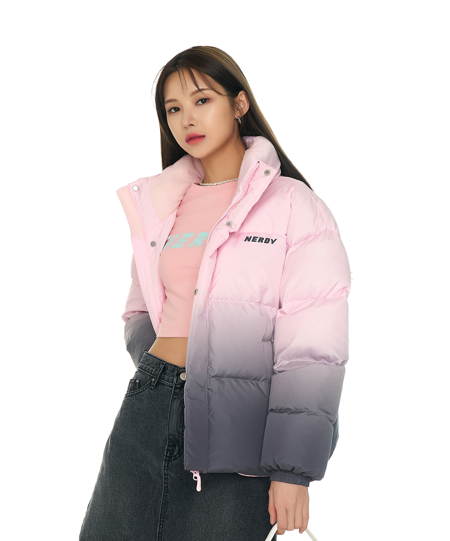 MUSINSA公式 | NDY マーキュリーダウンジャケット ピンク