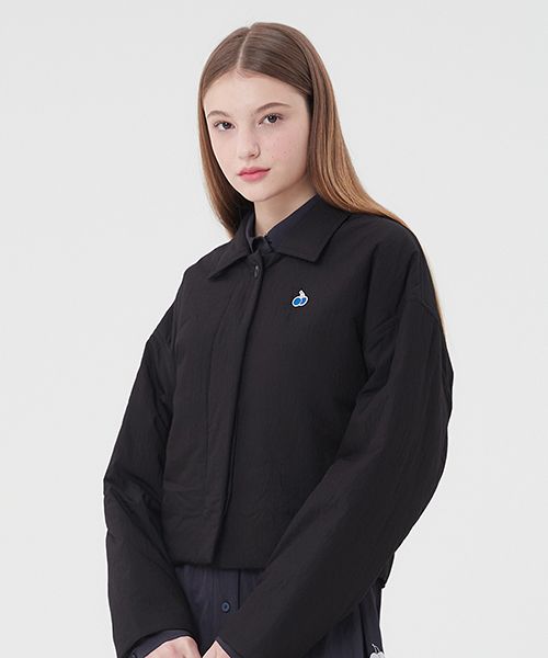[ KIRSH ]★MONO CHERRY PADDING SHIRT KIRSH Mono Cherry Crop Pique Red | Cropped for Women | KOODING