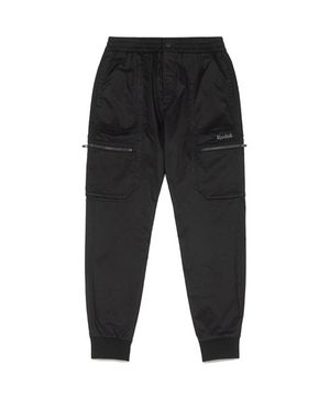 사이드 포켓 슬림 조거팬츠 BLACK