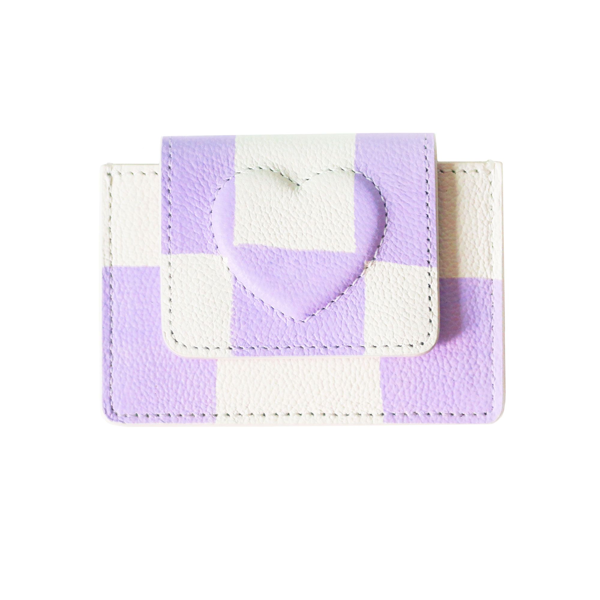 ★keike★ Shape of Wallet Purple Check Keike | Official Store – Shop Trendy Fashion at MUSINSA