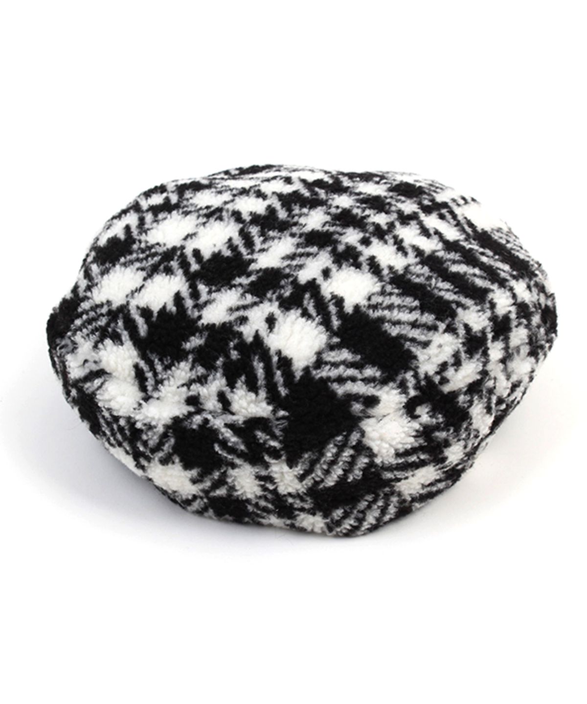 유니버셜 케미스트리(UNIVERSAL CHEMISTRY) Fleece Black Check Beret 체크베레모