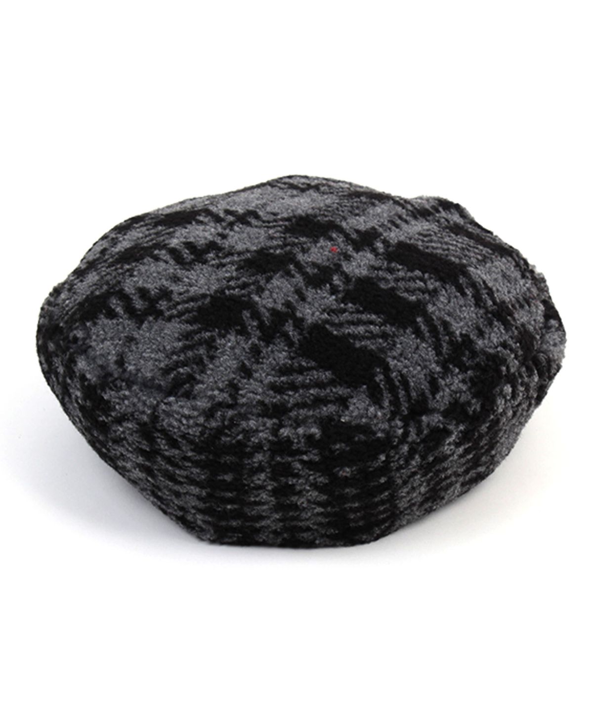 유니버셜 케미스트리(UNIVERSAL CHEMISTRY) Fleece Gray Check Beret 체크베레모
